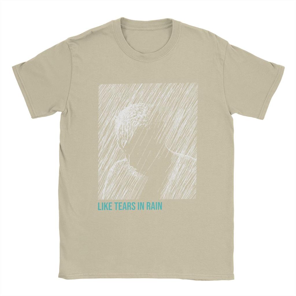 Blades Runners Like Tears In Rain T-Shirts für Herren Baumwolle Vintage T-Shirts Rundhalsausschnitt 2049 Y2k Harajuku T-Shirt Kurzarm Neu