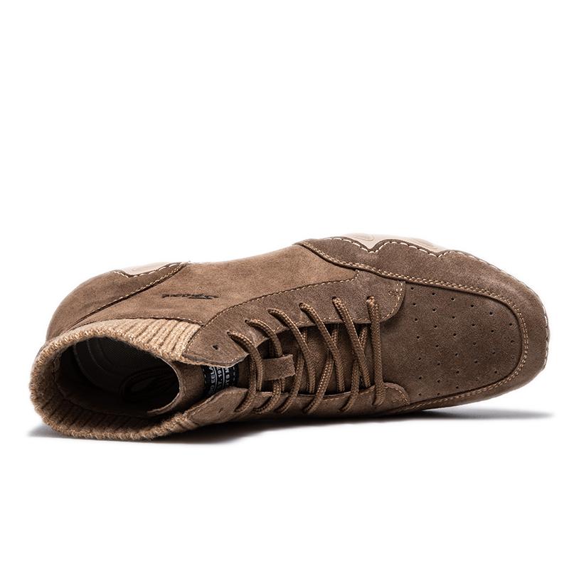 Velká velikost ručně dělané kožené boty Muži Mokasíny Pohodlné kotníkové boty Pro muže Běžné boty Mokasíny Pánské boty