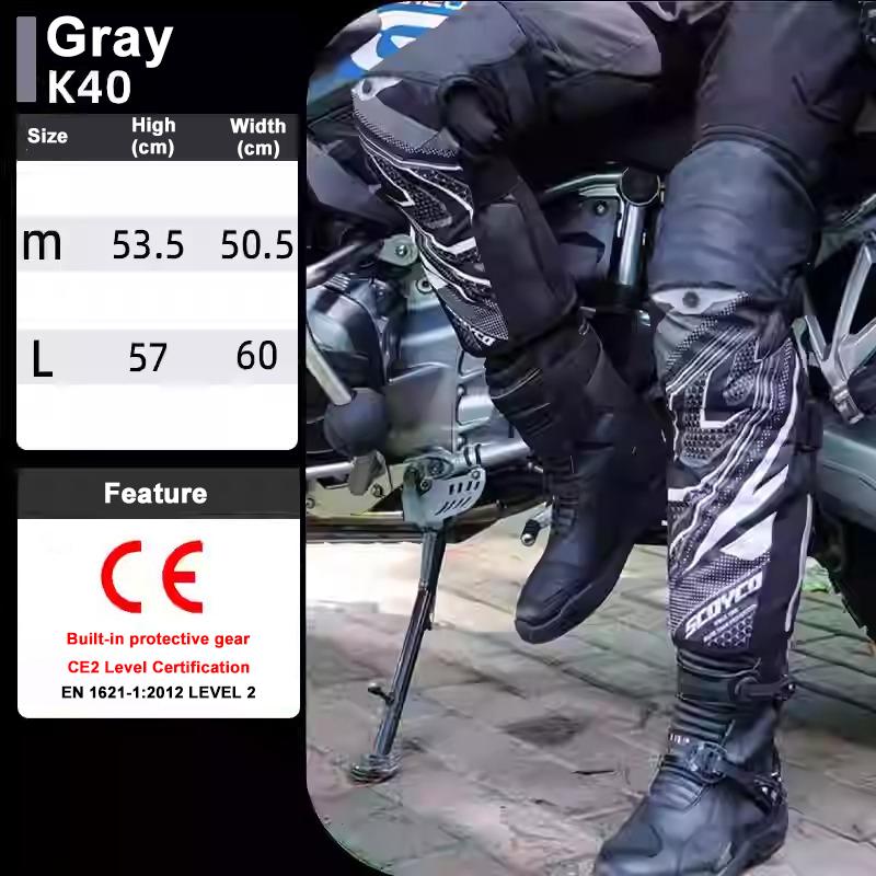 SCOYCO Motorcycle Warm Kneepad Legs Motorbike Riding Windproof Winter Waterproof Scooter Knee Pads CE2 Anti-fall Protective Gear