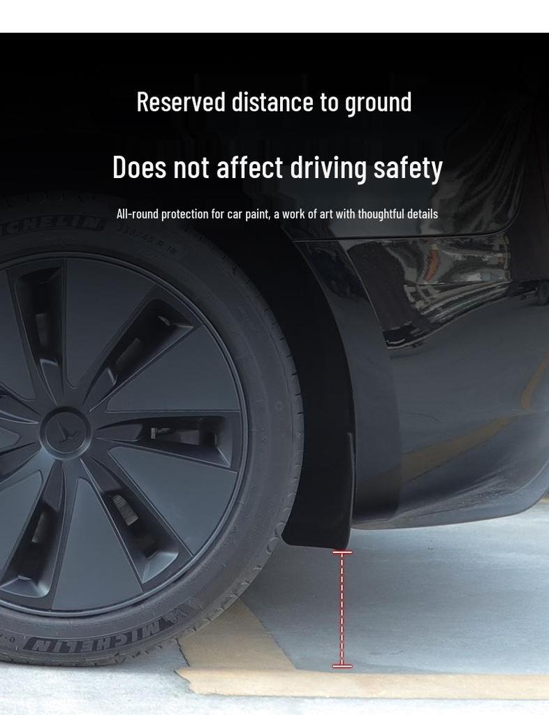 Apărători de noroi Tesla Model 3 & Y: Apărători de noroi față și spate TPE fără găurire