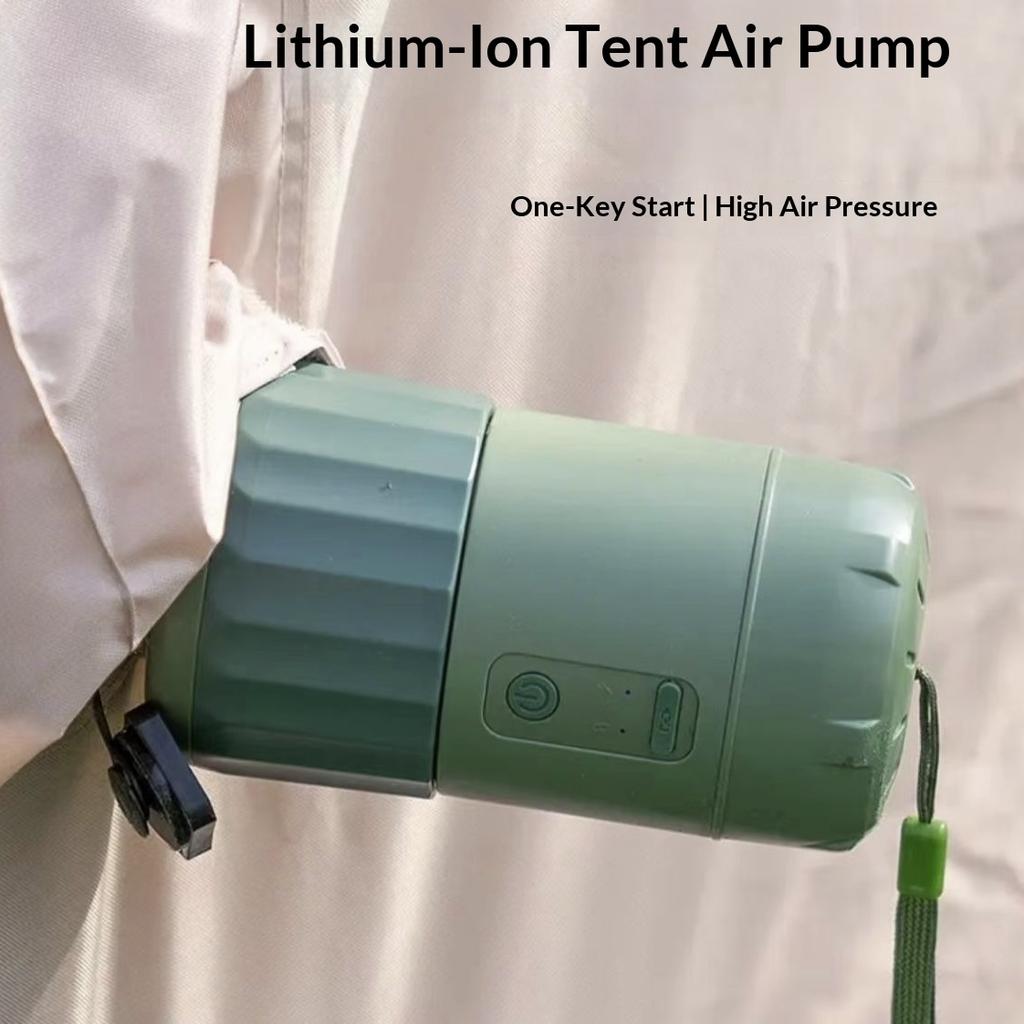 12PSI High Pressure Air Pump Portable Rechargeable Electric Inflator for Camping Tent Mattress Boat