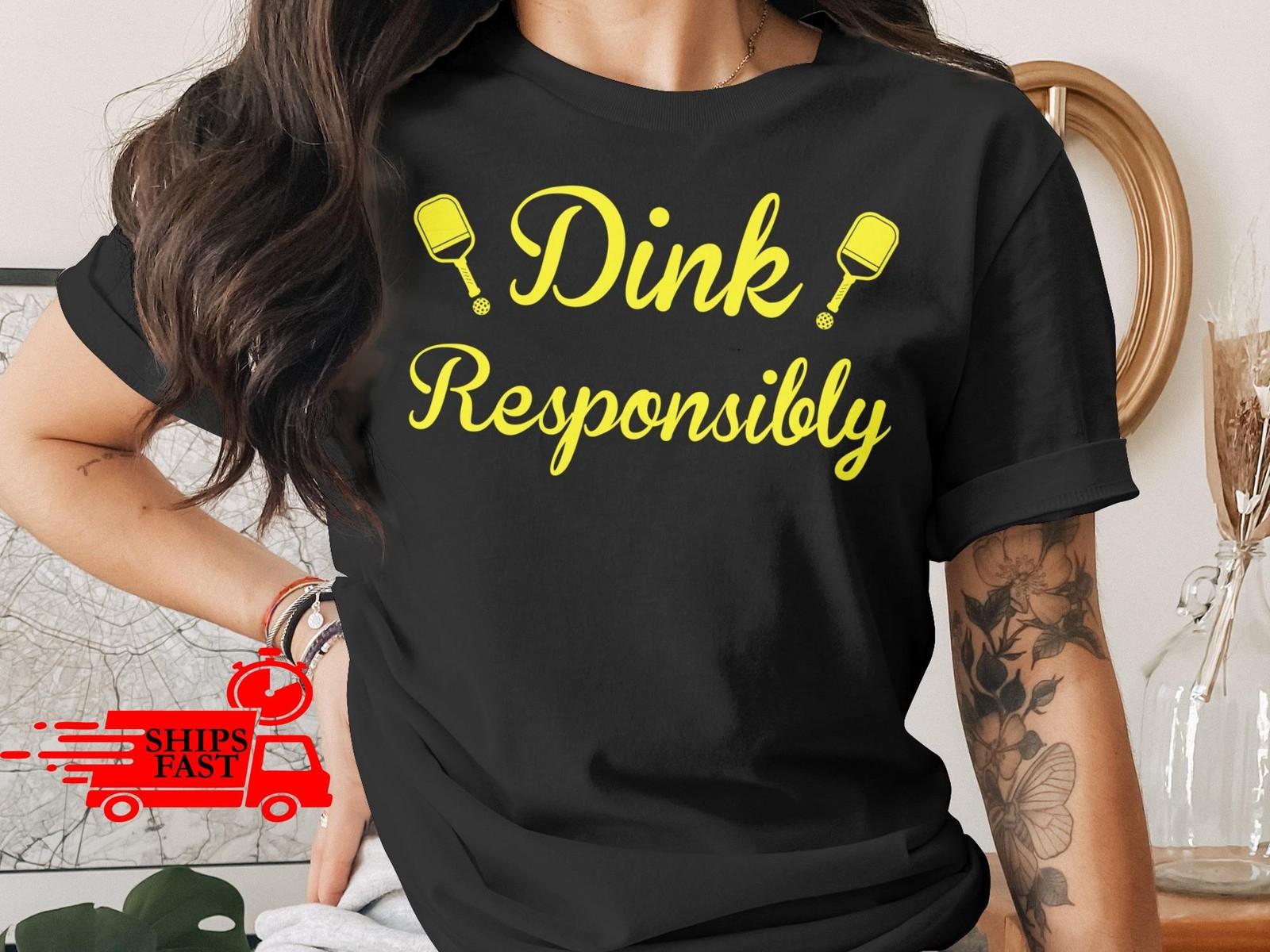 Comfort Colors Pickleball T-Shirt Dink Responsibly Funny Player Apparel XXXL