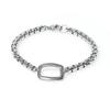 Jbans Classic Cube Metal Surgical Steel Chain Bracelet (C1802-Ac460Sv)