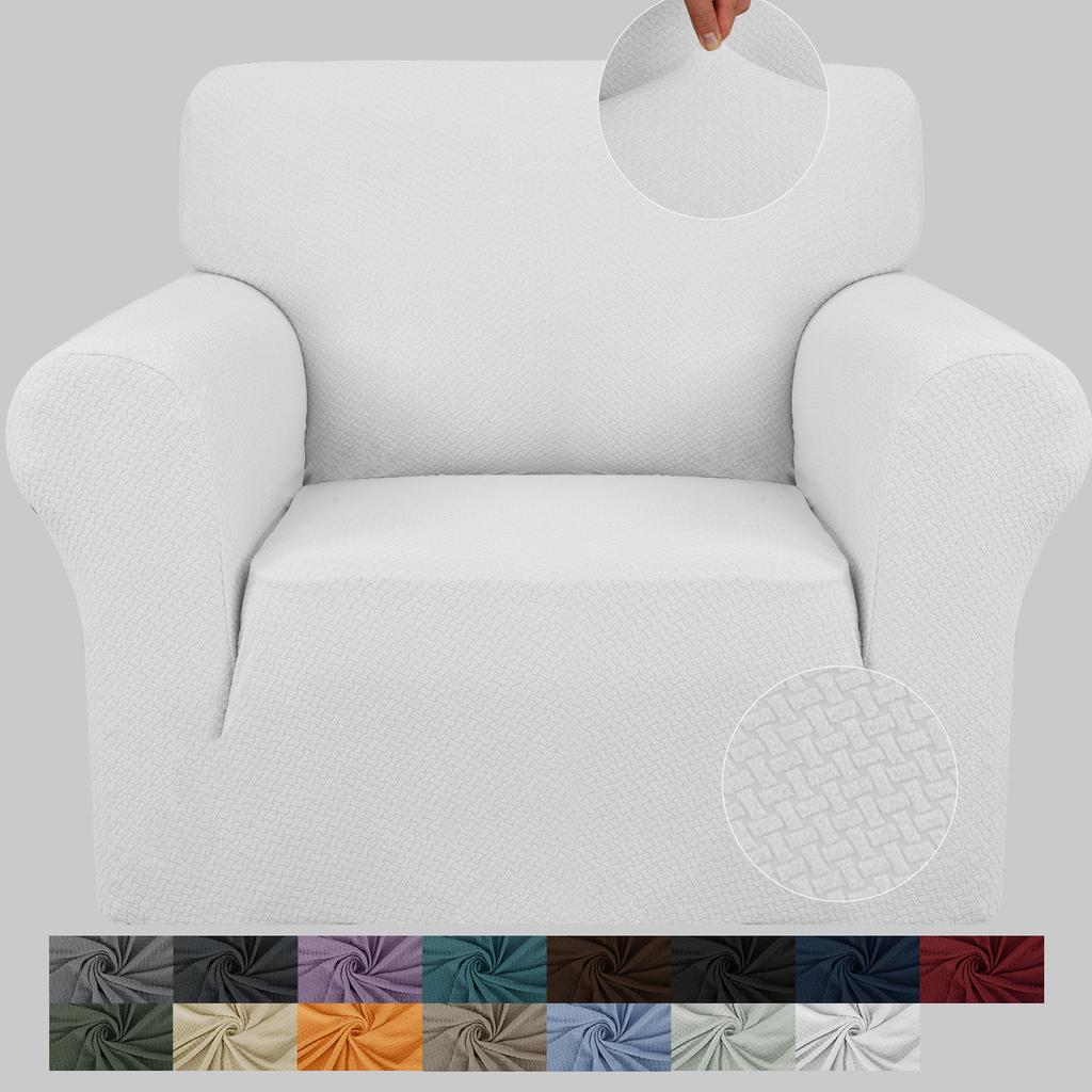 Solid Color Knitted Knot Jacquard Thickened Stretch Sofa Cover Fabric All-inclusive Sofa Cushion Cover