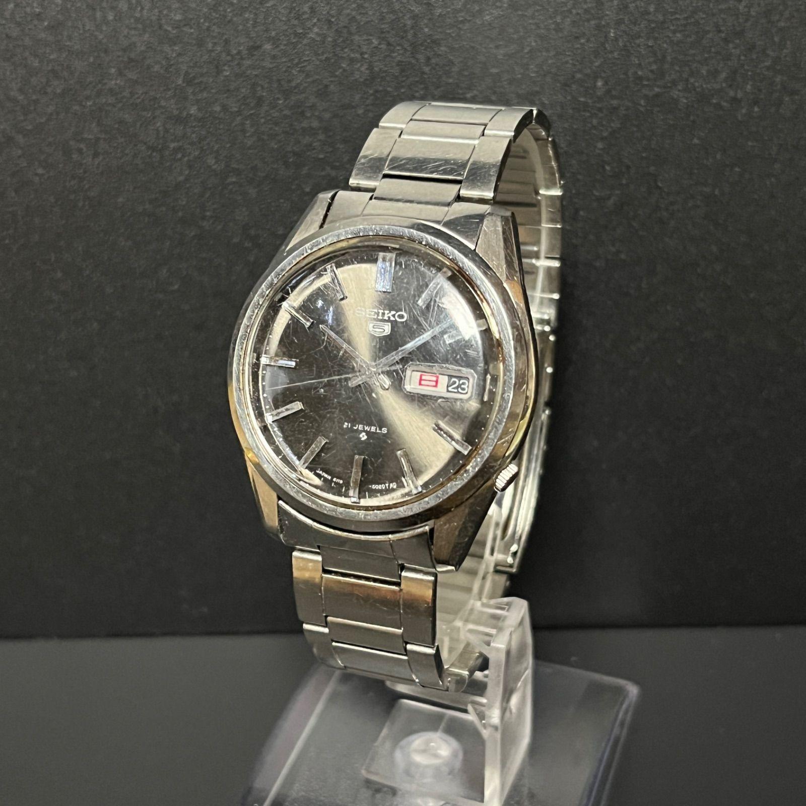 Б/у [Рабочий предмет] Автоматические часы SEIKO 5 6119-8020 21 камень Нержавеющая сталь Часы Seiko Работа подтверждена