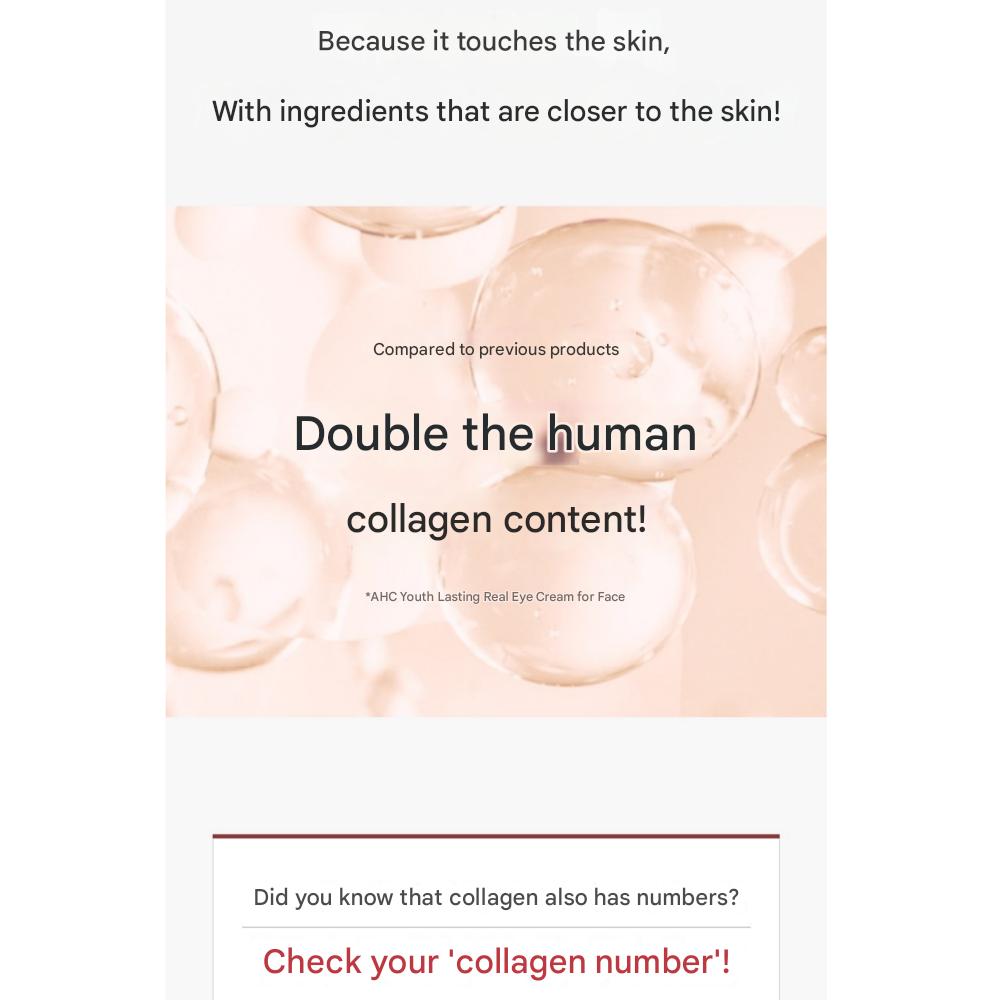 AHC Ten Revolution Real Eye Cream für das Gesicht 35ml