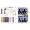 Aluminum Alloy Crochet Hooks Set, Ergonomic grip Handles Yarn Knitting Kit with Case for Arthritic