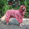 Dog Clothing In Spring, Summer, Autumn, All In One Four Legged One-piece Large Dog Pet Raincoat, Fully Wrapped Camouflage Raincoat
