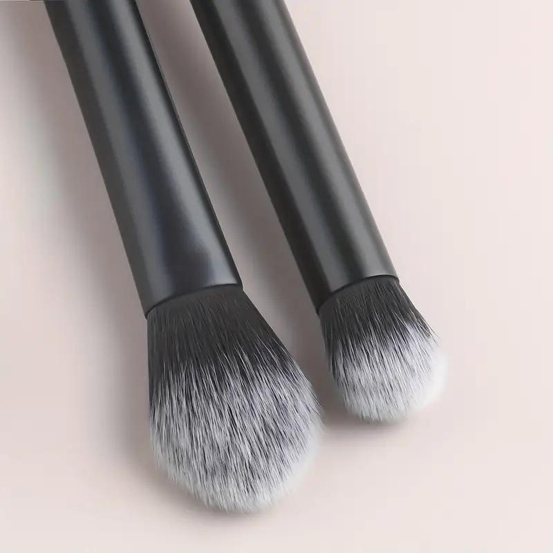 6Long-Tube Makeup Brush Set with Multi-Color Ultra-Soft Powder Brush, Blush Brush, and Eyeshadow Brush for Beginners