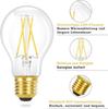 Pack de 6 ampoules LED E27 - NETTLIFE - A60 - Filament rétro Edison - 4W (blanc chaud 2700K) - Culot E27