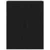 Wall Mounted Cabinet in Black Oak Effect 69.5 x 34 x 90 cm
