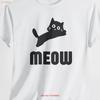 For Heavy Cotton T Shirtfun Cat Themed Perfect Lovers Pet Owners S Casual Wear Meow Design Vintage Streetwear