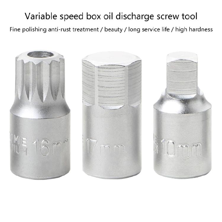 Oliedraainippel Dop Oliebodemschroef Sleutel Oliecarterschroef Auto Reparatie