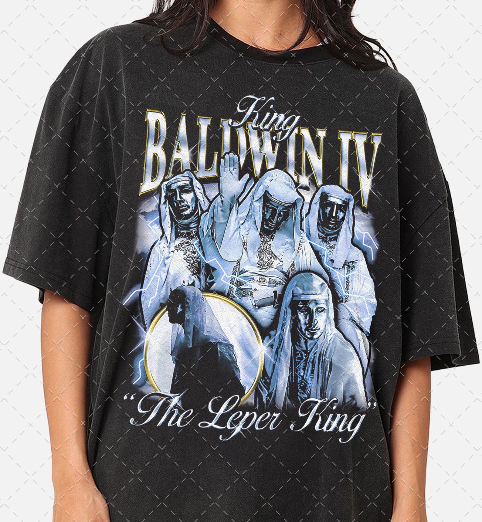 King Baldwin IV The Leper King 90s Graphic Tee S