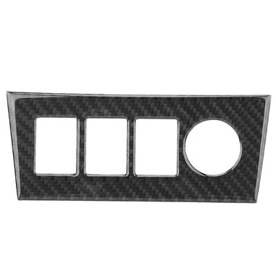 Carbon Fiber Sticker Center Console Cigarette Lighter Panel Trim Cover Interior Car Accessories Fit