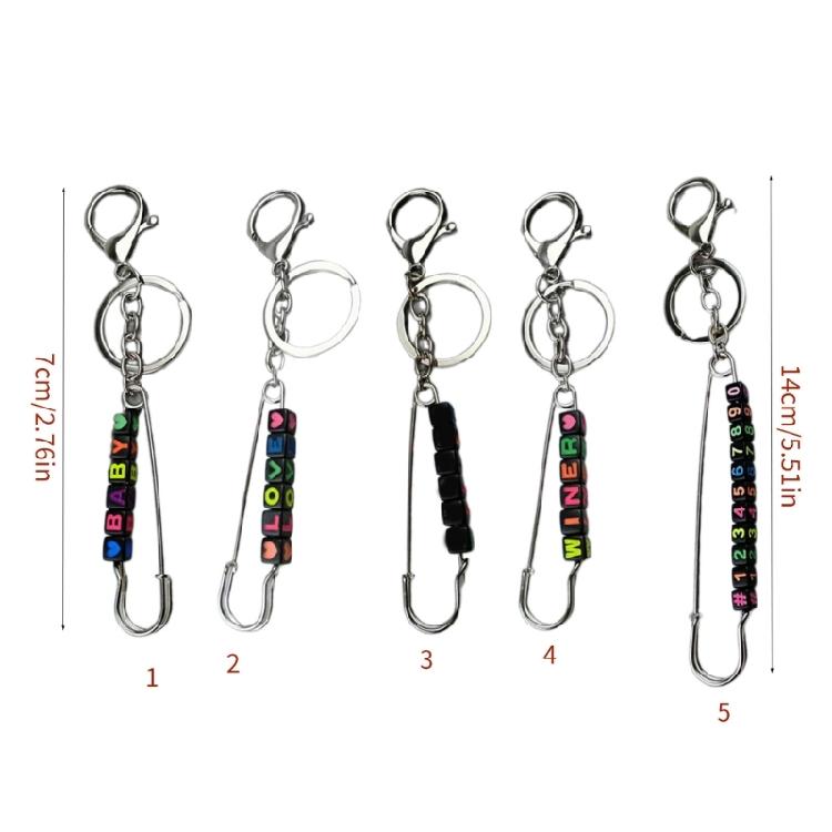 Punk Style Keychain Customizable Key Pendant Unique Keychain Acrylic Keychain