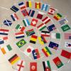 Decoraciones Banderas Internacionales Impermeable Banderín Mundial Banner Set Multiusos Mini Banderas de Poliéster Decoración de Festival Cultural