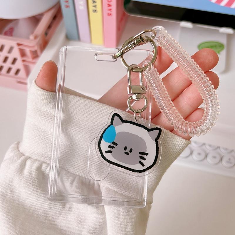 Transparent Photocard Holder Acrylic Kpop Idol Card Protetion Cover Credit Id Bank Card Photo Display Holder Student Card Case Set