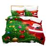 3D Digital Printing Three-Piece Set, Christmas Santa Series Bedding Kit