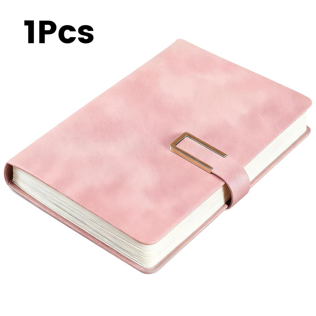 1Pcs Vintage A5 Leatherbound Notebook with Soft Cover and Bookmark Perfect for Business Meetings and University Life