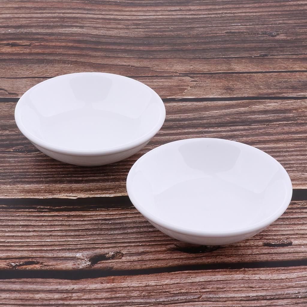 Pack of 2 White Ceramic Replacement Dish for Tart Oil Candle Warmer 3.8"
