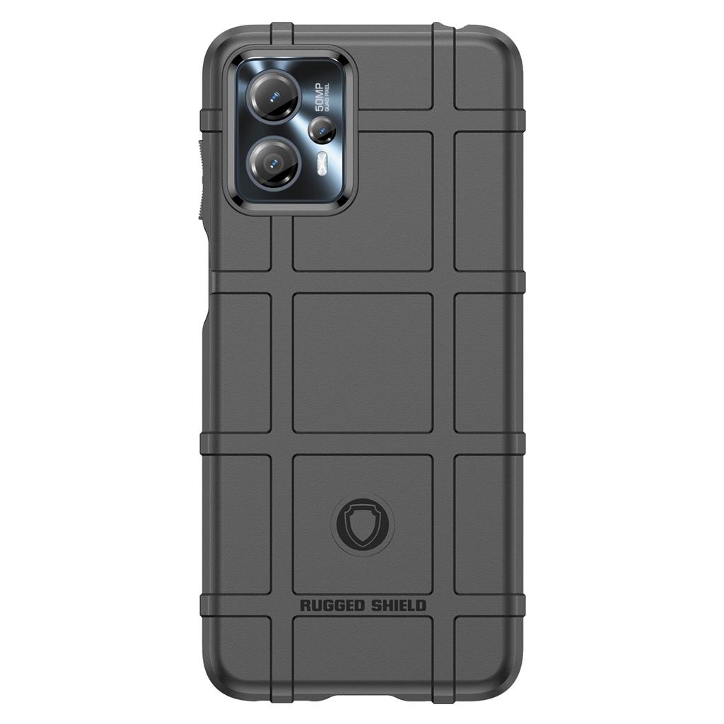 For Motorola Moto G13 4G/G23 4G Shockproof Soft TPU Phone Cover Case Rugged Square Grid Texture Phone Protector