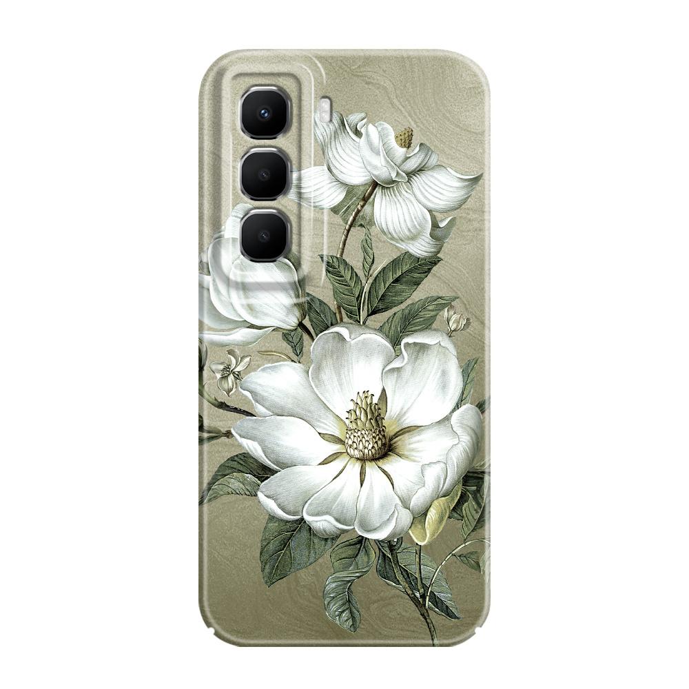 Gorgeous Magnolia Phone Case For Infinix Hot 60 60I 40 30I 12 10 Note 50 30 Pro Plus Play 4G 5G Film Hard Cover