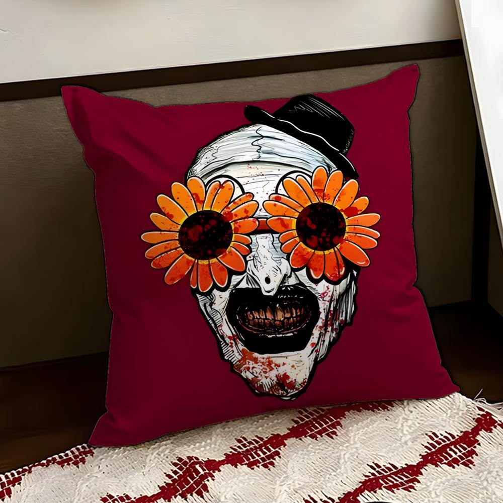 Movie TTerrifierR Cushion Cover Reversible Soft Durable Pillow Cover Home Car MultiScene Use for Daily Comfort