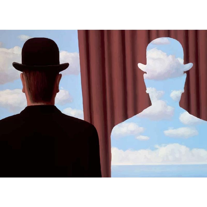 Surrealist Paintings Poster Rene Magritte Painting Canvas Prints Wall Decor Surrealist Wall Art Contemporary Art Wall Decoration