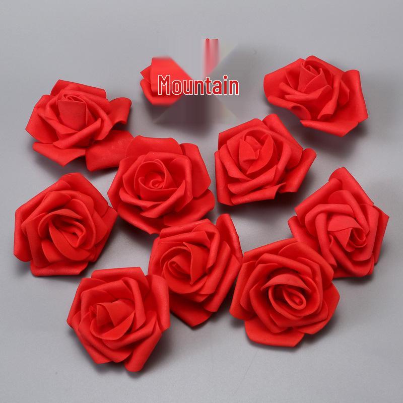 Free Shipping Foam Rose Heads - 5 Layer, 6.5cm Diameter, Artificial PE Flower Balls