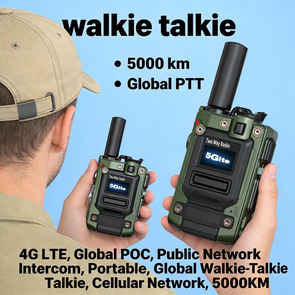 Globales Walkie-Talkie 4G 3G 2G integriertes bidirektionales Dualfrequenz-Walkie-Talkie mit unbegrenzter Entfernung von 5000 Kilometern