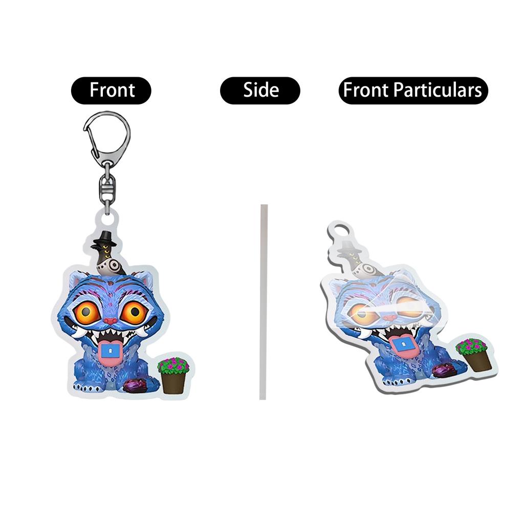 Cute Tigers Keychain,Cute Anime Character Keychains, Funny Character Keychains Cute Anime Character Keychains, Funny Character Keychains
