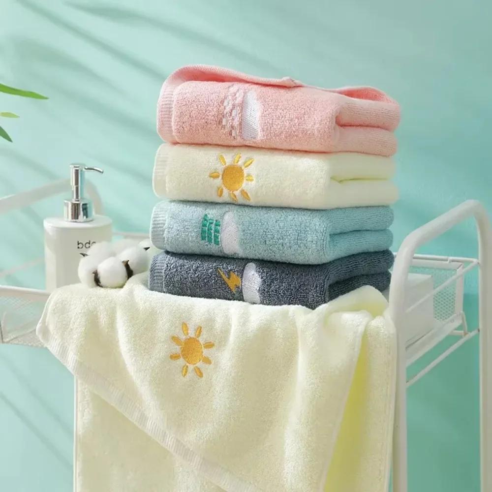 25x45cm Stripes Absorbent Quick Drying Bath Towel Sets Soft Adults Face Hand Towels Bathroom Microfiber Swim Bath Towels 2024