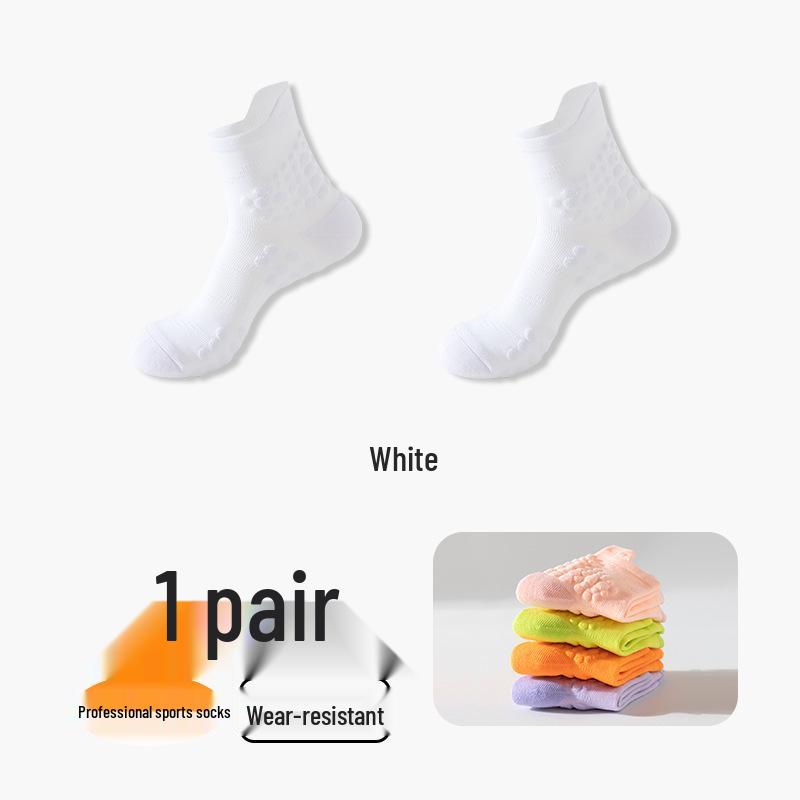Autumn/Winter Mid-Calf Sports Socks for Couples - Quick-Dry Running, Cycling, Fitness with Massage Soles.