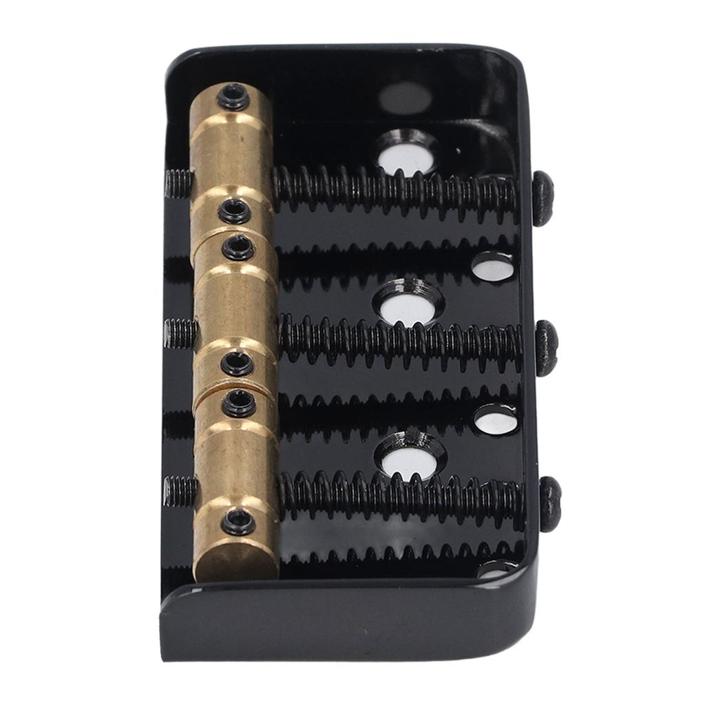 Kurze E-Gitarrenbrücke 3 Sättel Professioneller Gitarrenbrückenersatz für Tele Schwarz