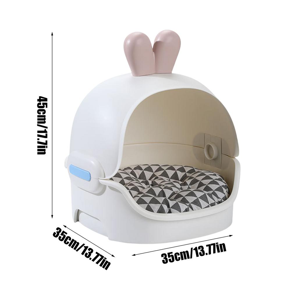 

Cat Home Waterproof Removable Condo Pet House For Kitten Cats Pet Small Medium Breed Sleeping Indoor Winter Christmas белый