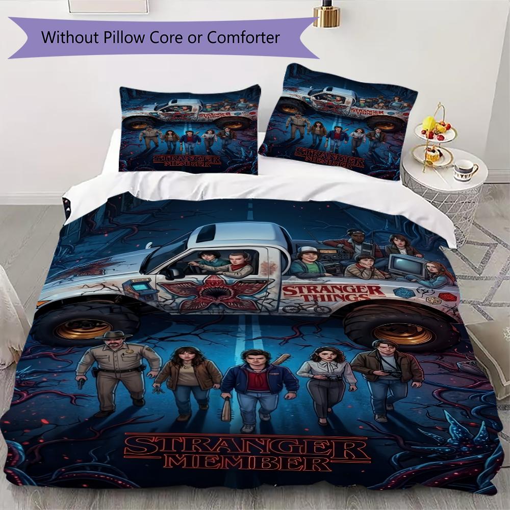 Stranger Things Monster Adventure Bedding 1 Duvet Cover 2 Pillowcase Without Core Without Core Bedding Set Duvet Cover And Pillowcase