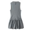 Fashion Style 2024 Fall and Winter New Women's Clothing Easiest for Match Wide Swing round Neck Sleeveless Short Version Dress 9122554