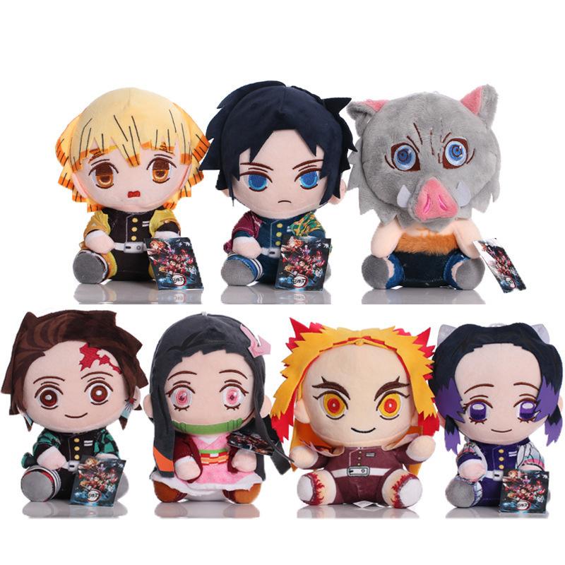 Anime Demon Slayer Plush Toys Tokitou Muichir Cartoon Figure Kyoumei Iguro Obanai Sanemi Uzui Tengen Doll Stuffed Plush Birthday