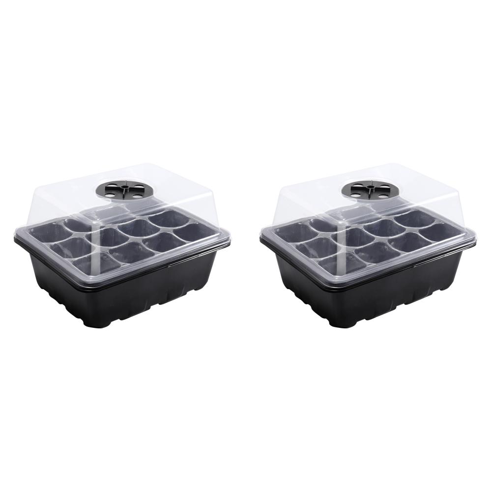 1-5Pcs 12 Hole Seedling Trays Plastics Plant Pots Grow Box for Hydroponics Growing System Indoors Gardening Sowing Tray Tools