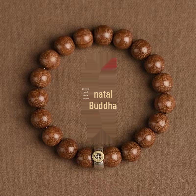 Authentic Wooden Hand String Beads: Twelve Zodiac Signs & Guardian Buddha Amulets