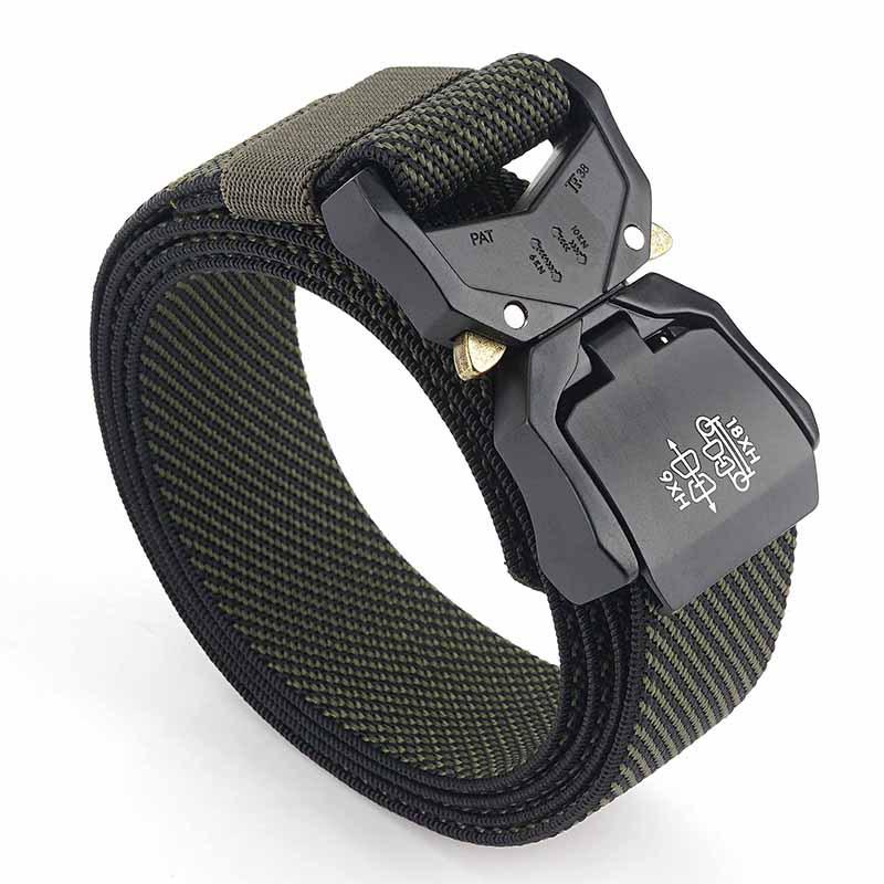 Men's Tactical Quick Release Aluminum Alloy Belt for Outdoor Sports & Military Enthusiasts