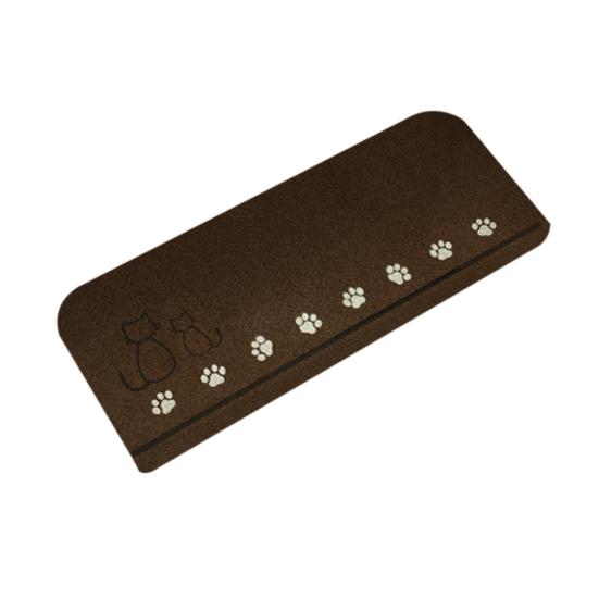 

Коврик для ступенек с рисунком из мультфильма, без остатков, простая установка, противоскользящие поверхности, напольный коврик из дерева кофейный