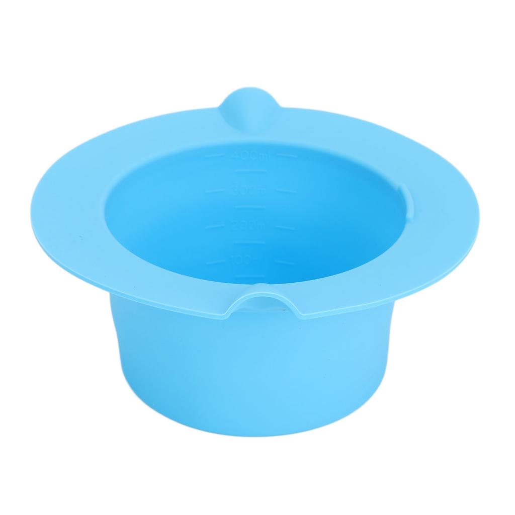 400ML Wax Warmer Replacement Pot Non Stick Silicone Wax Melting Bowl for Face Nose Pink Blue