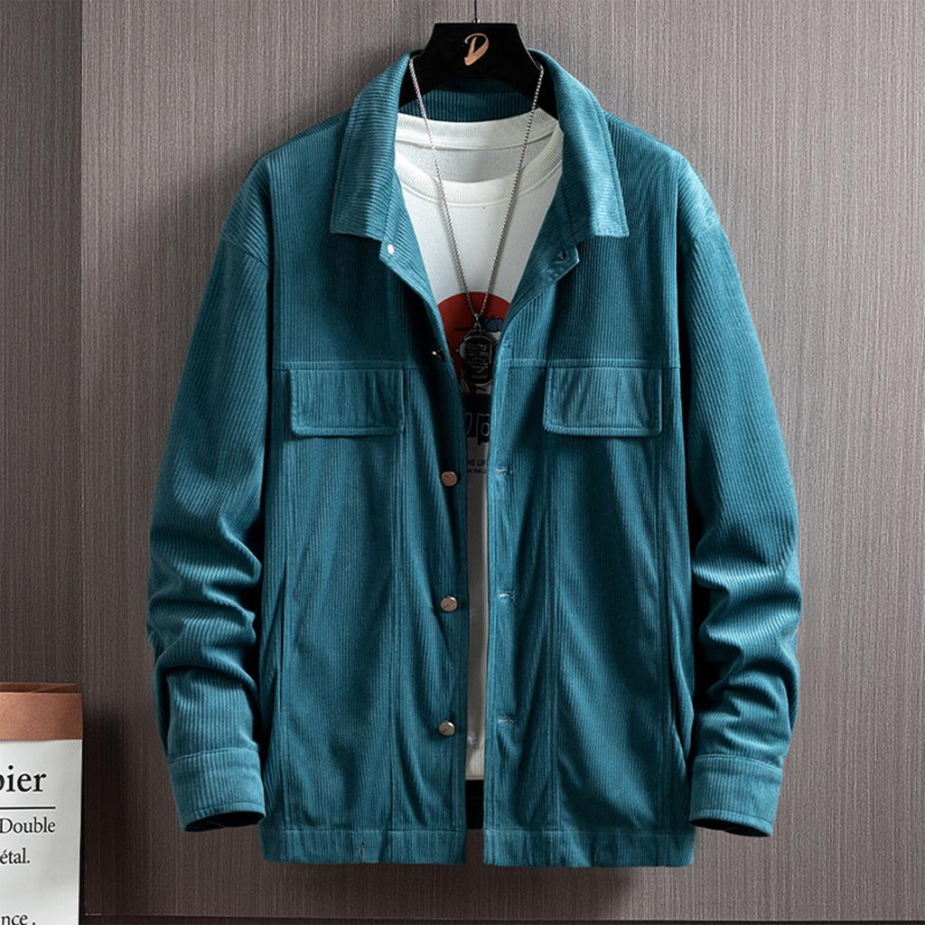 Autumn New Corduroy Youth Trend Men's Fashion Casual Coat Men's Wear