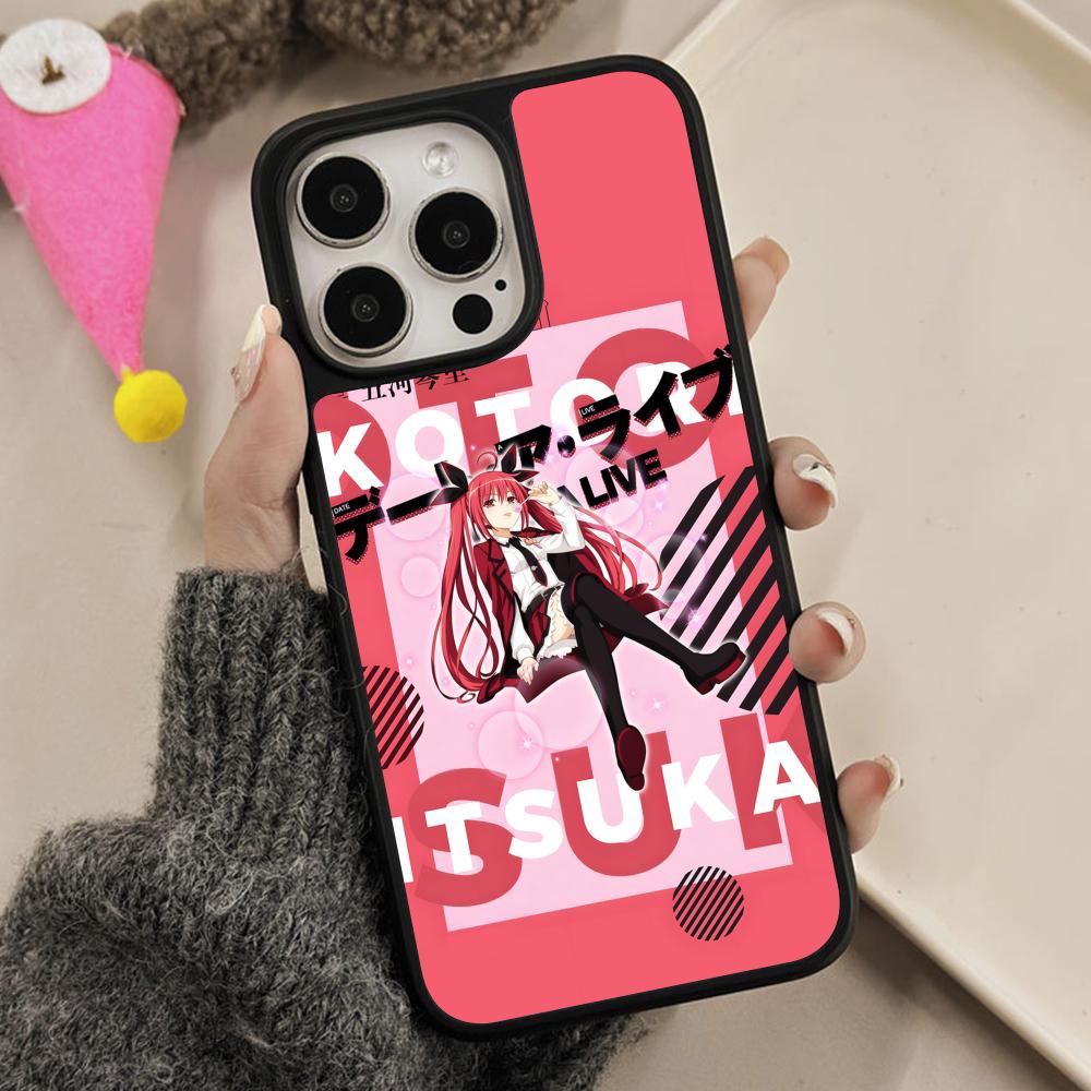 Date a Live Kotori Itsuka Matte Surface  Mobile Phone Case for iPhone 17 16 15 14 13 12 11 Air Pro Max Plus Colorful Cover