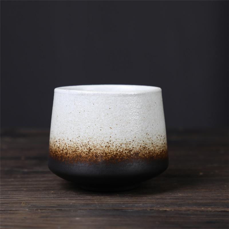 200ml Gradient Ceramic Coffee Cup - Espresso Cup + Latte Cup + Milk Mug, Heat-Resistant Matte Glaze Teacup for Cafes & Home Use