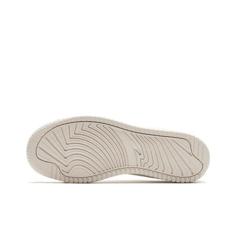Anta First Year Synthetic Leather Abrasion Resistant Height Increasing Low top Skateboard Shoes Women's White Gray 922628068F-6