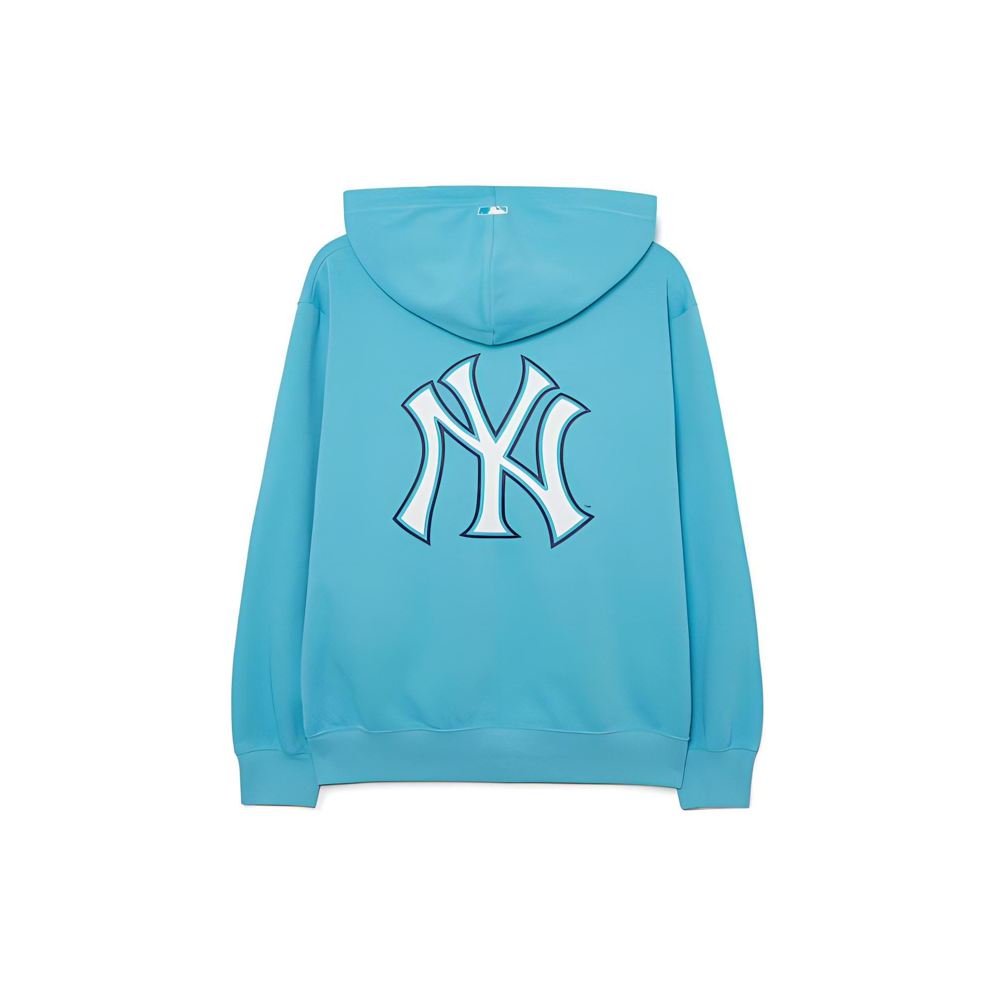 Толстовки MLB New York Yankees Унисекс Синие С капюшоном Умеренно Обычные 3ATRB0231-50TQS L