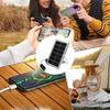 Solar Panel Charger Solar Panel USB Charger Outlet 4 USB Ports Outdoor Portable Solar Cell Plate for Outdoor Hiking and Camping